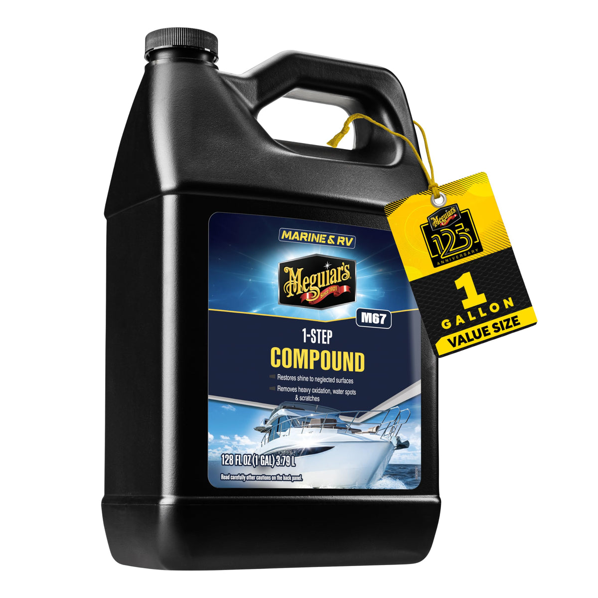 Meguiar's gallon bottle front label showing product and benefit
