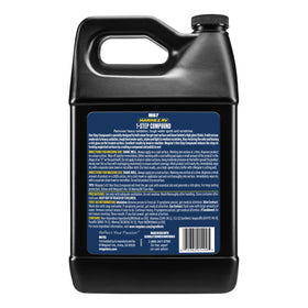 Meguiar's compound texture on palm with creamy formula for cutting