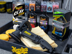 Meguiar's Supreme Shine microfiber towel detail illustrating streak-free buffing and gloss