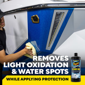 Meguiar's bottle cap detail highlighting secure closure and spill control