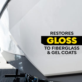 Meguiar's product label close-up displaying usage instructions and benefits
