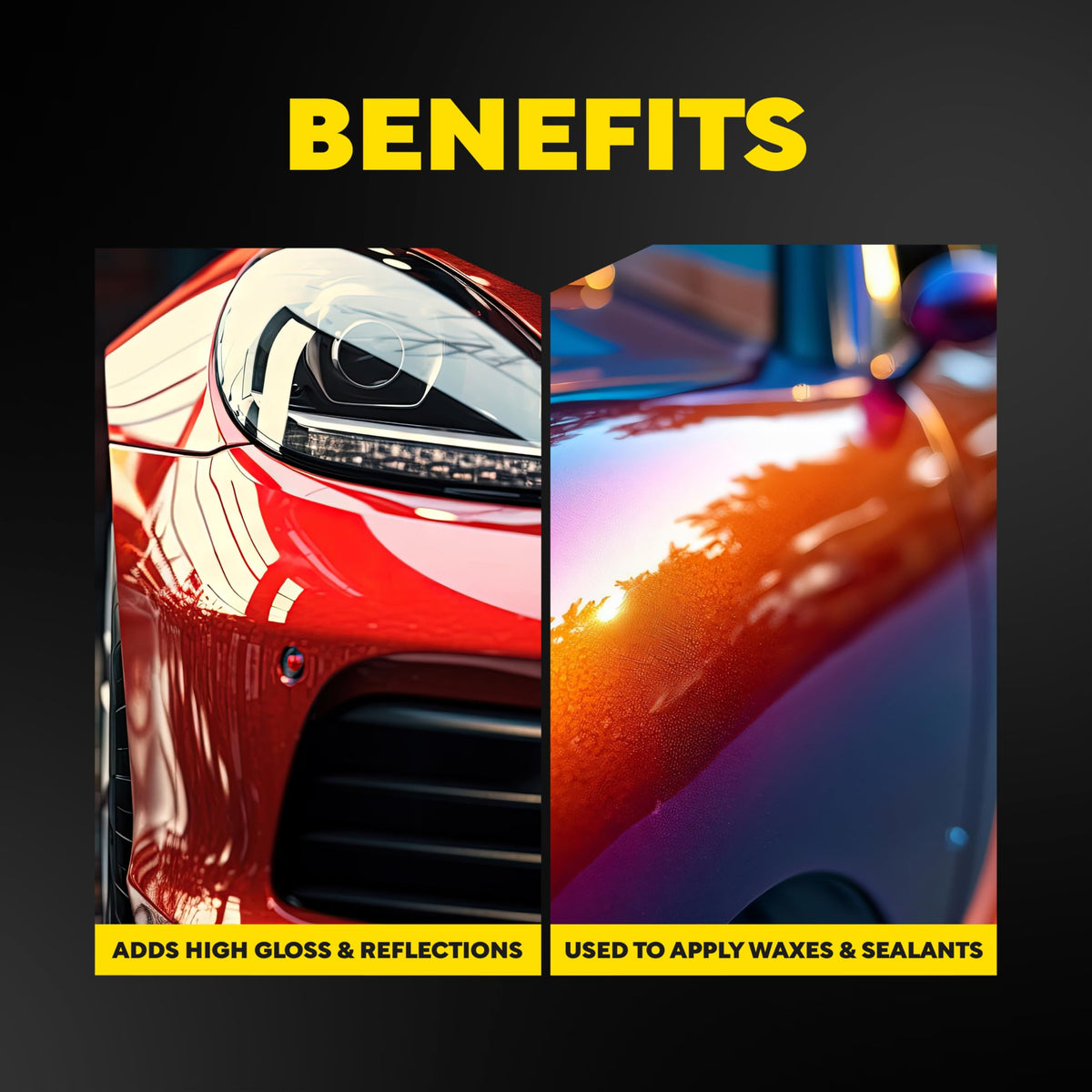 Meguiar's pad edge closeup showing foam density and uniform edge for consistent polishing