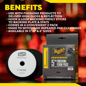 Meguiar's pad size shown in hand for scale and ergonomic comfortable handling