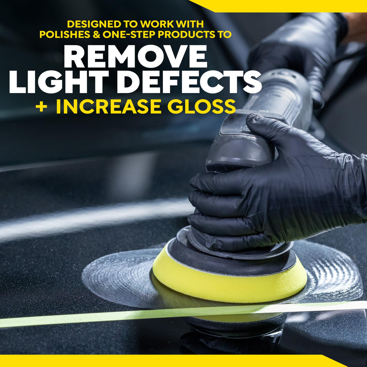 Meguiar's pad being rinsed to show washable and reusable advantage