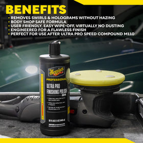 Meguiar's before and after paint panels showing restored clarity