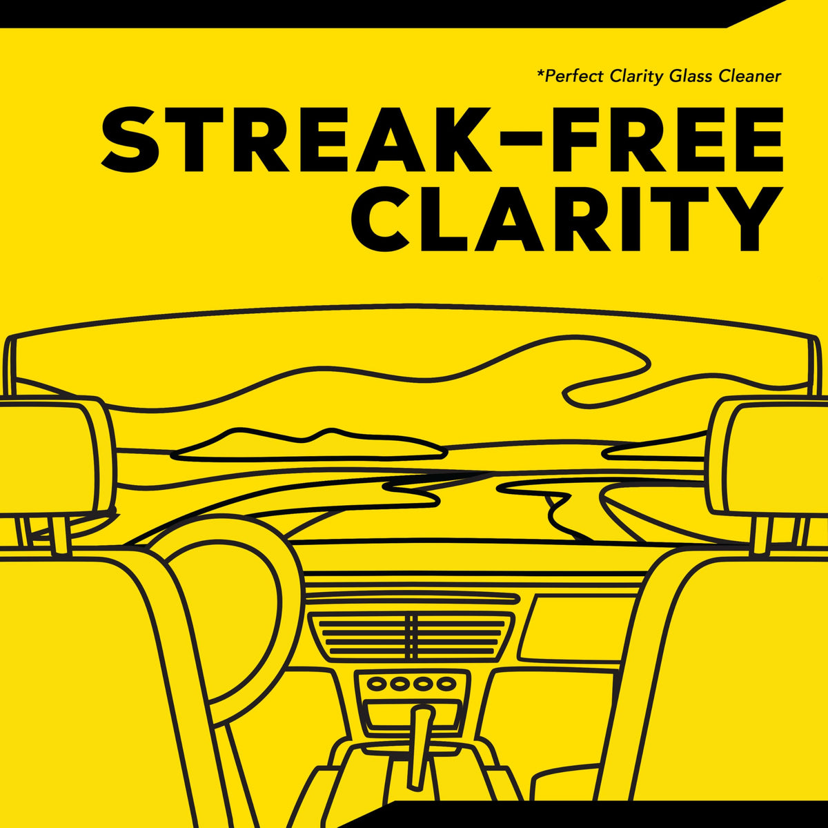 Meguiar's Perfect Clarity Glass Cleaner in use for streak-free visibility