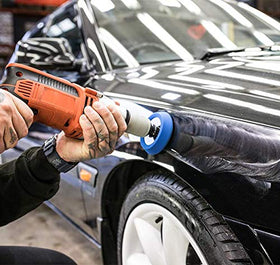 Meguiar's premium microfiber towel folded to safely lift residue and enhance shine
