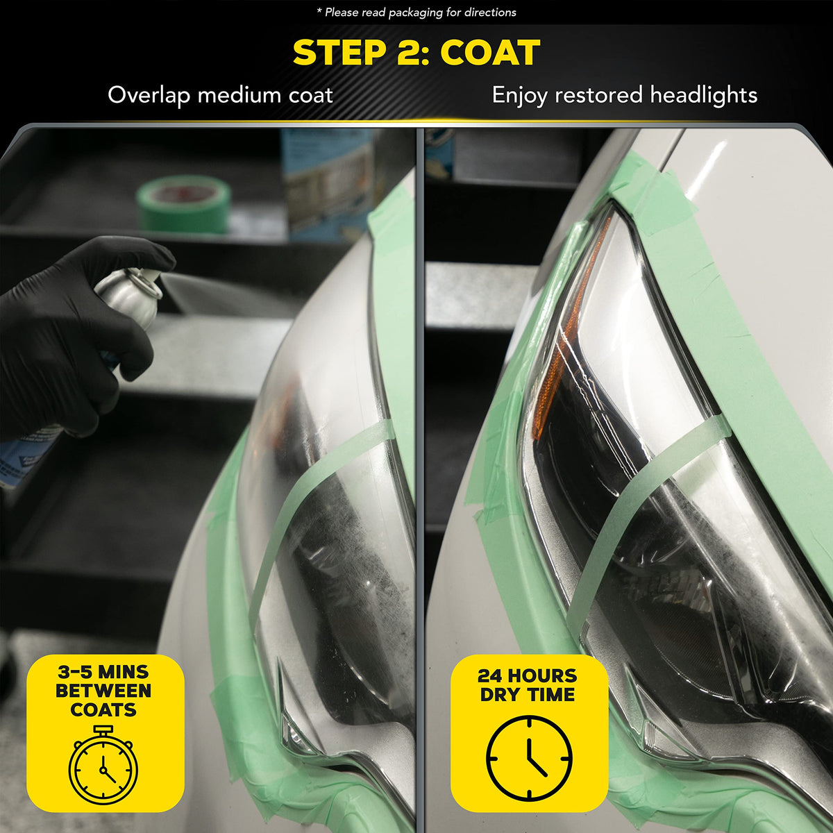 Meguiar's protective coating spray nozzle ready to apply long-lasting clarity