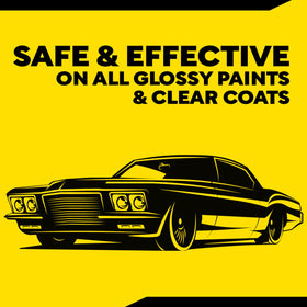 Meguiar's being applied with a rotary buffer showing rapid sanding mark removal