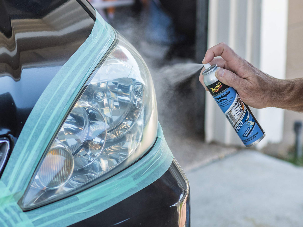 Meguiar's kit beside car key illustrating compact size and garage-ready convenience