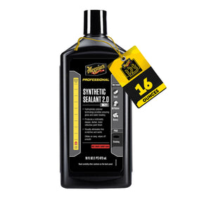 Meguiar's bottle front label showing product and glossy protection