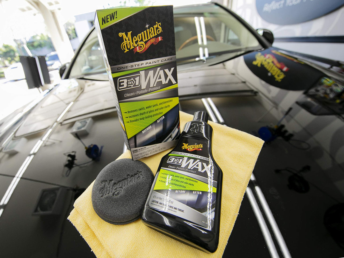 Meguiar's side label detail showing usage directions and product information