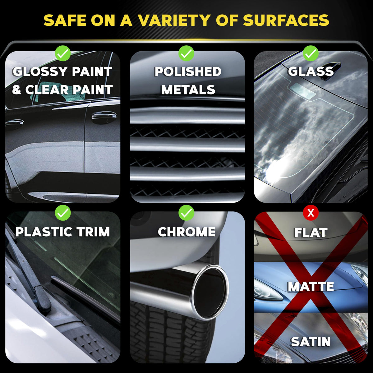 Meguiar's single G3626 bottle label visible for product ID and use