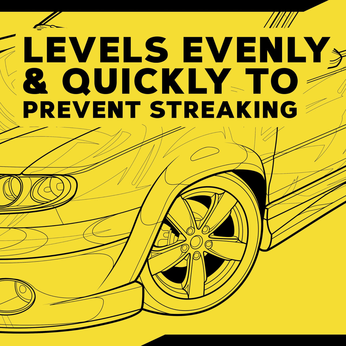 Meguiar's spray application on tire demonstrating even coverage