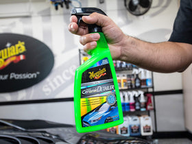 Meguiar's paired with synthetic clay pad showing enhanced contaminant removal