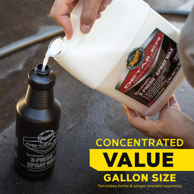 Meguiar's clear plastic trim after application showing streak-free finish