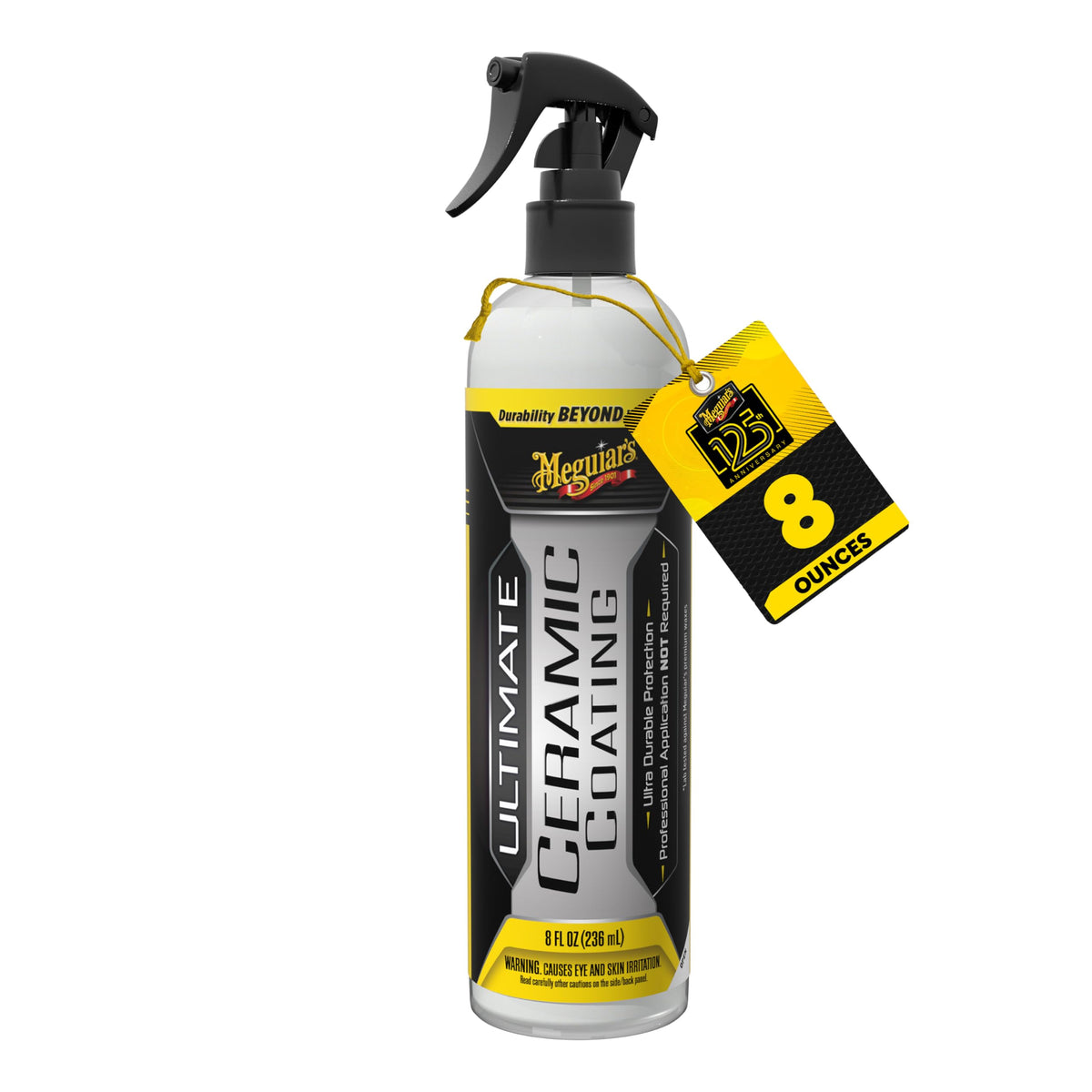 Meguiar's bottle front label showing product name and 8oz size benefit