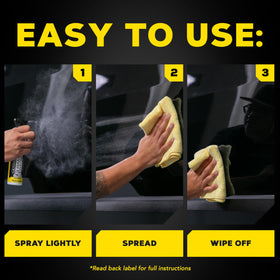 Meguiar's water beading on coated surface showing superior repellency