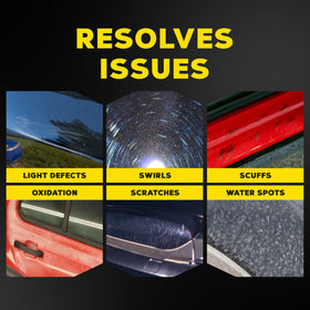 Meguiar's being used with a DA polisher for efficient correction