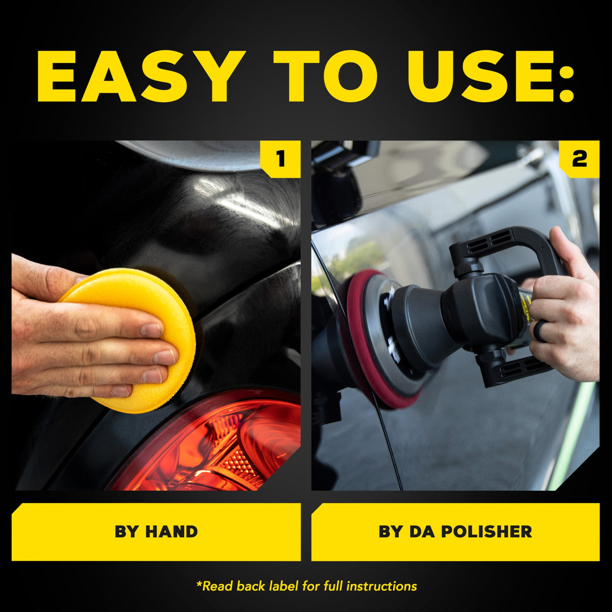 Meguiar's tested on plastic trim showing safer surface correction