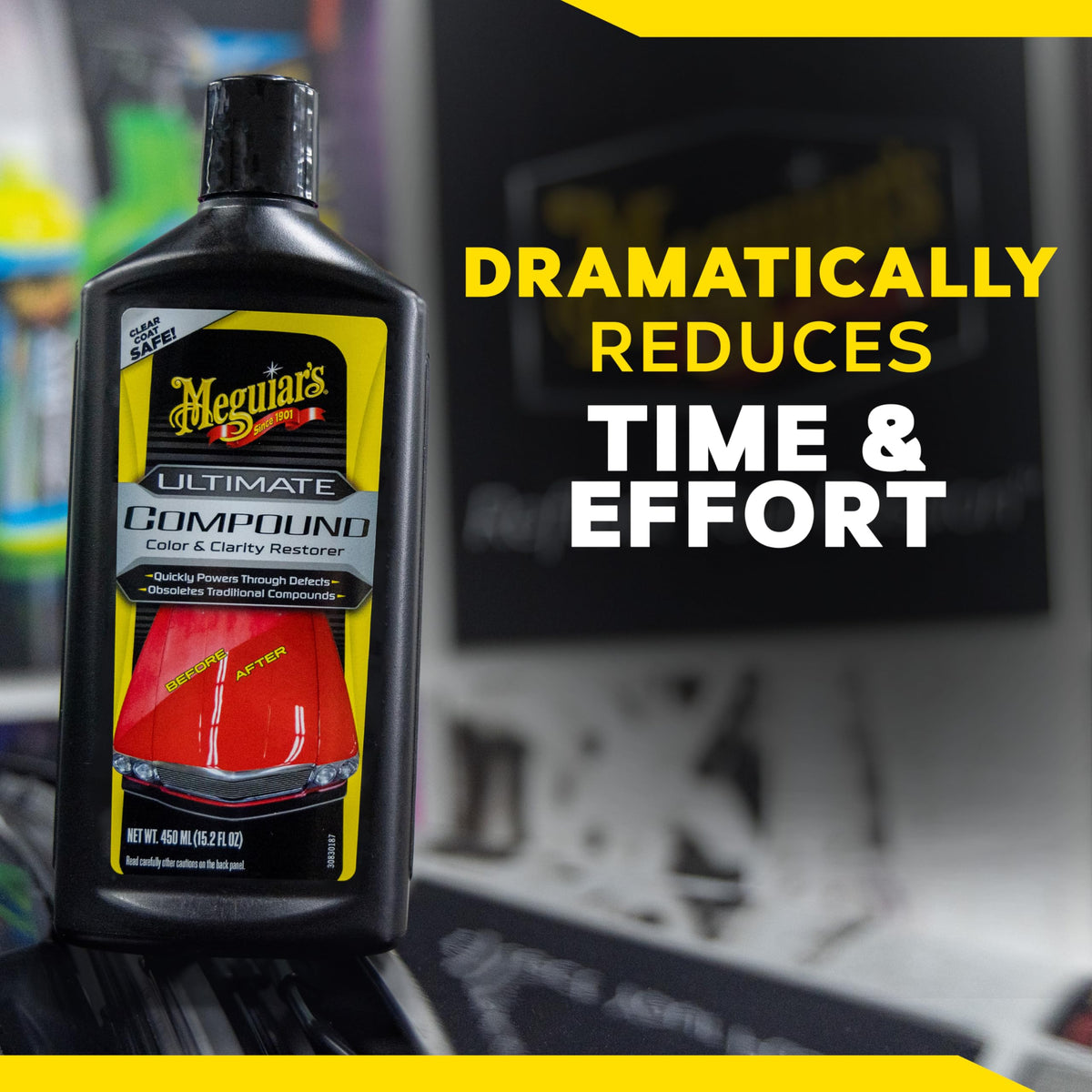 Meguiar's six-pack layout highlighting value and consistent quality