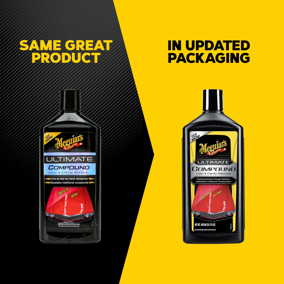 Meguiar's compound texture close-up illustrating abrasive finish