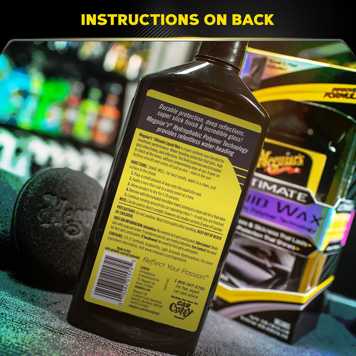 Meguiar's treated surface water beading example, displays hydrophobic protection and runoff