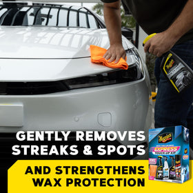 Meguiar's Ultimate Quik Detailer spray bottle close-up showing easy application