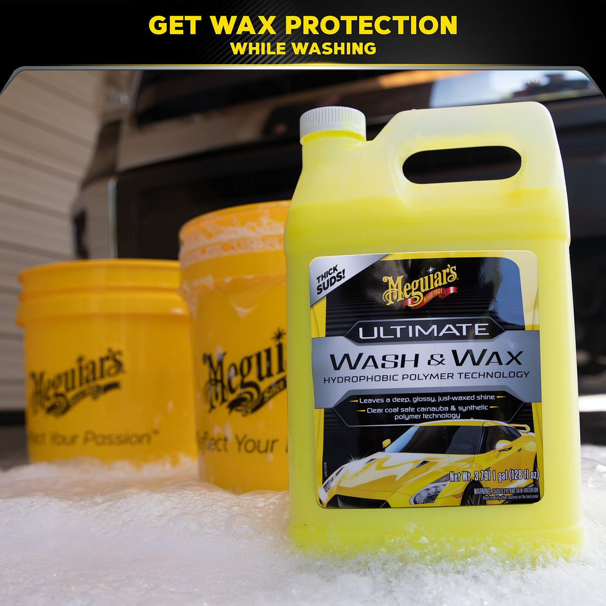 Meguiar's back label with directions and compatibility details