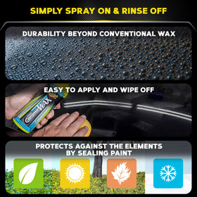 Meguiar's pouring wax onto applicator pad for fast, even coverage