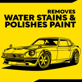 Meguiar's treated windshield with water spots removed and clearer view
