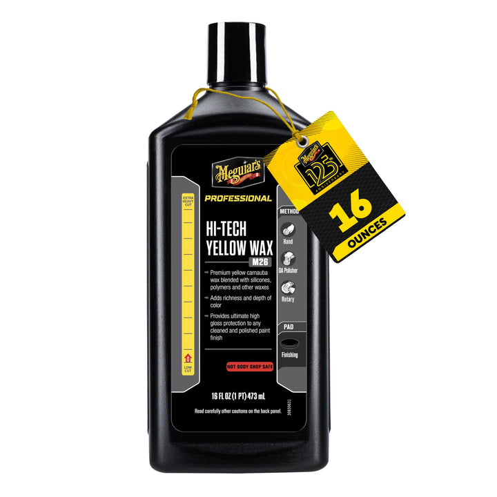 Meguiar's front label view showing product identity and easy storage benefit