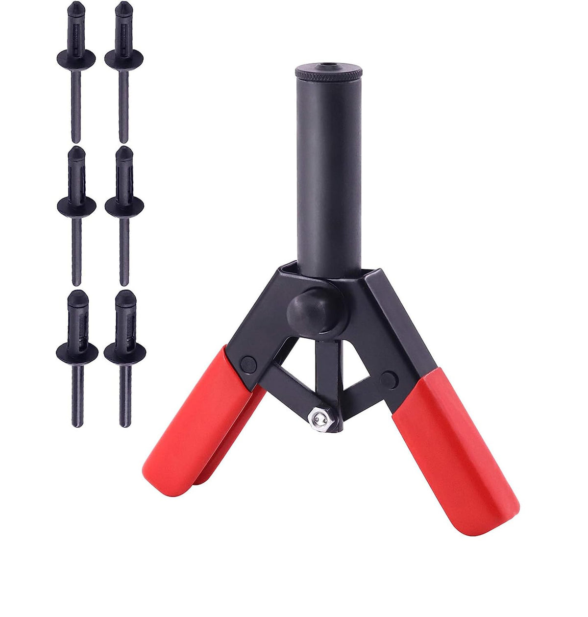Mejiao rivet gun on a garage workbench highlighting practical DIY utility