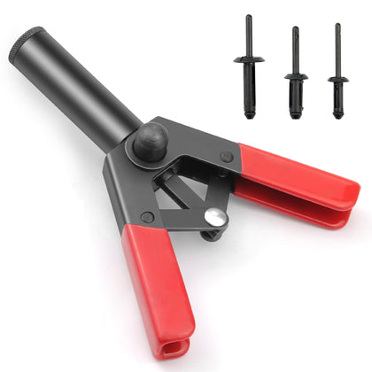 Mejiao rivet gun front view showing compact tool and grip for easy use