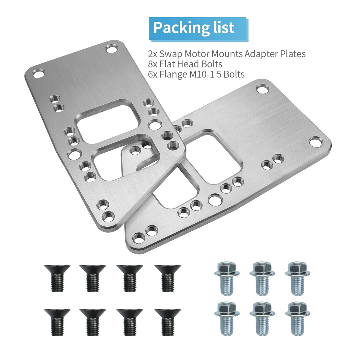 Mejiao adapter plate beside ruler showing dimensions and raised crankline advantage