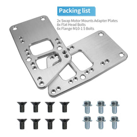 Mejiao adapter plate beside ruler showing dimensions and raised crankline advantage