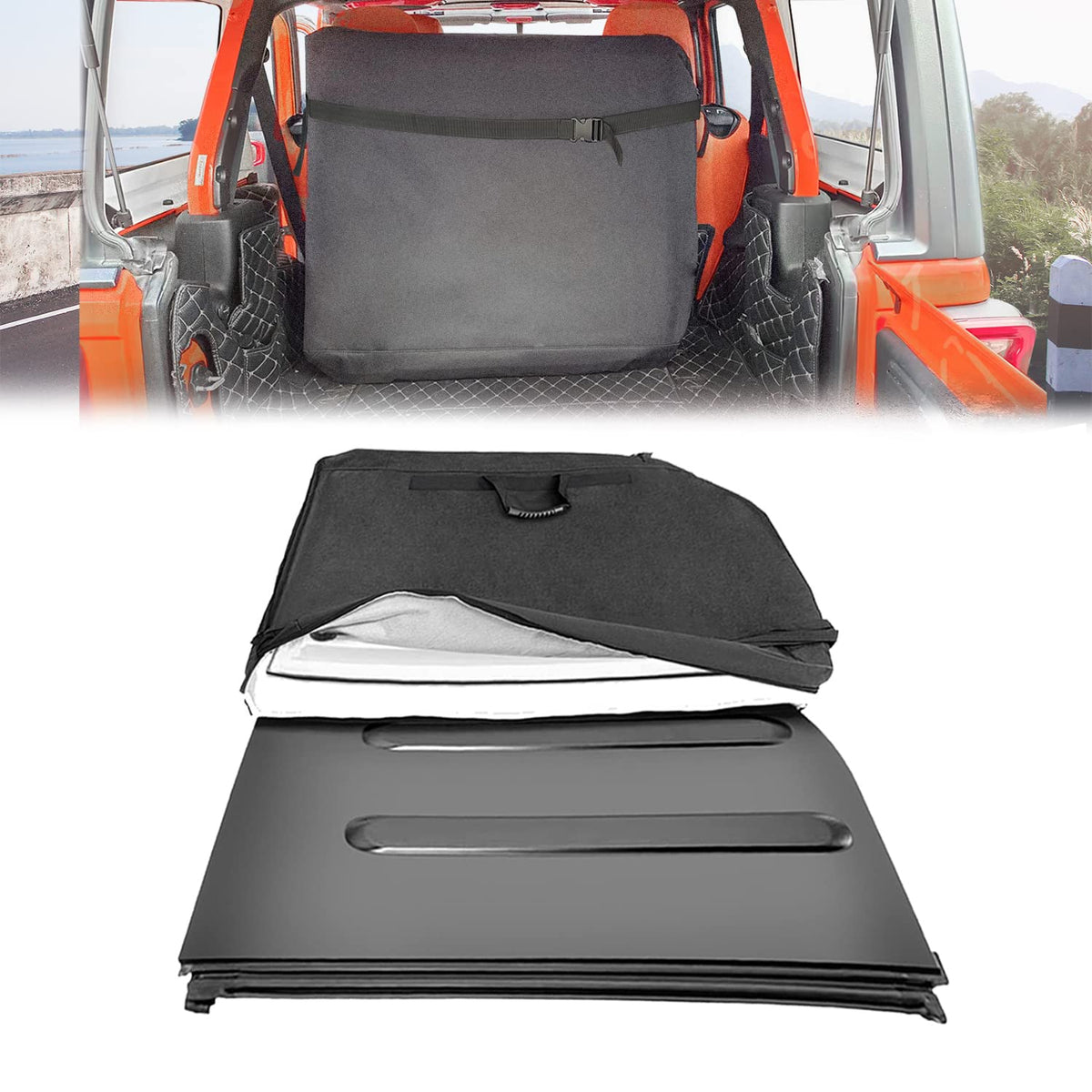 Mekar bag front view showing full zippered protection and easy carrying handle