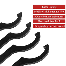 Mekar small wrench used on lower lock ring offering precise control