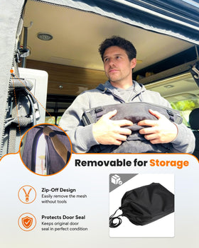 MELIPRON dual-size mounting clips close-up, provides secure attachment to frame