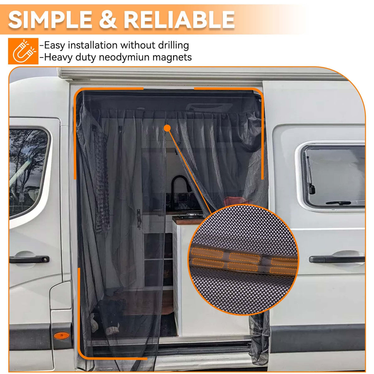 MELIPRON detail of magnetic center closure ensuring hands-free auto-seal