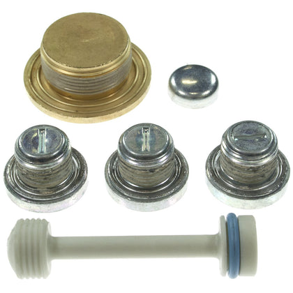 Melling freeze plug kit front view showing complete set for reliable engine sealing