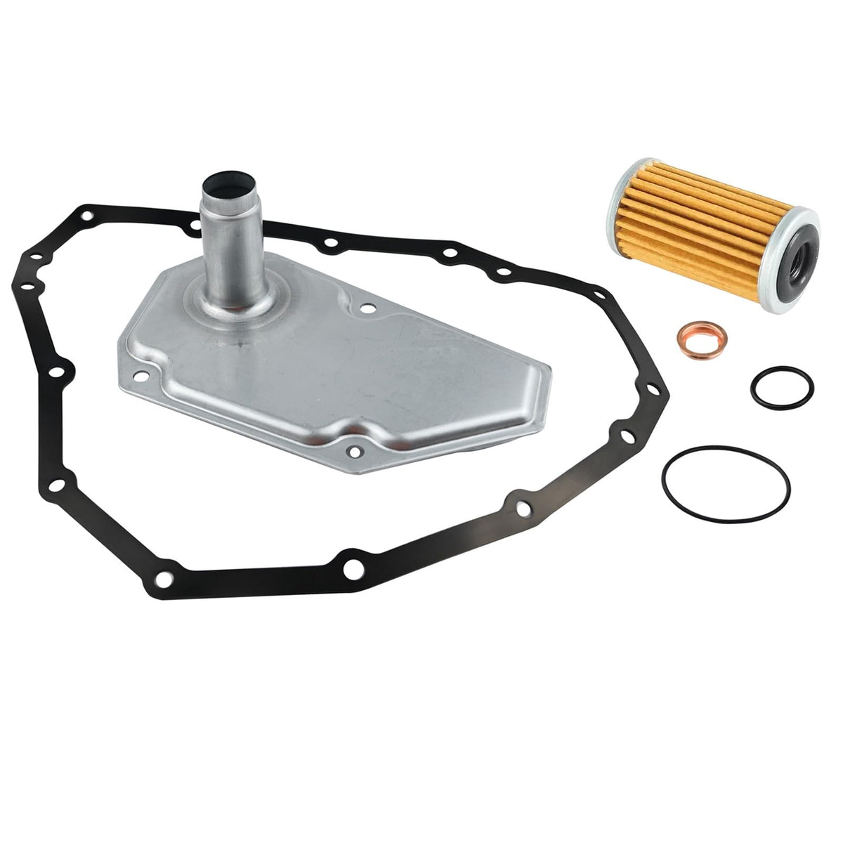 MEMOEO oil pan front view showing fitment edges and leak prevention benefit
