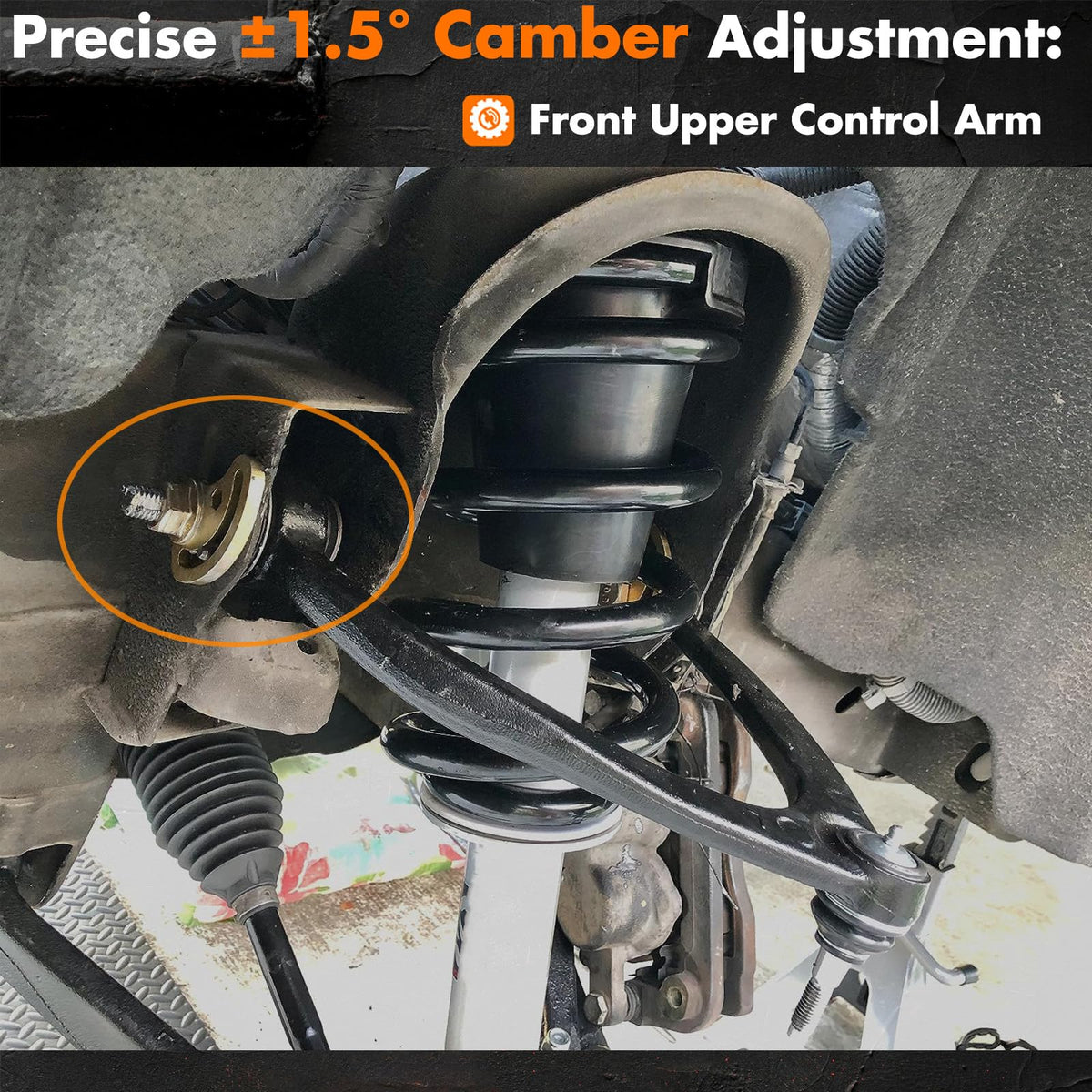 MEMOEO labeled kit contents with bolts nuts cams for clear installation benefit
