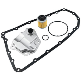 MEMOEO transmission oil pan front view showing bolt pattern and fit benefit