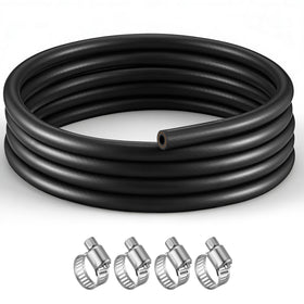Meonum front view assembled kit showing hose and clamps for easy replacement