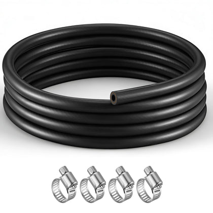 Meonum front view assembled kit showing hose and clamps for easy replacement