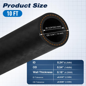 Meonum close-up of EPDM hose texture highlighting durable rubber construction