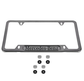 Mercedes Benz closeup of MB logo on frame highlighting authentic branding and refined detail
