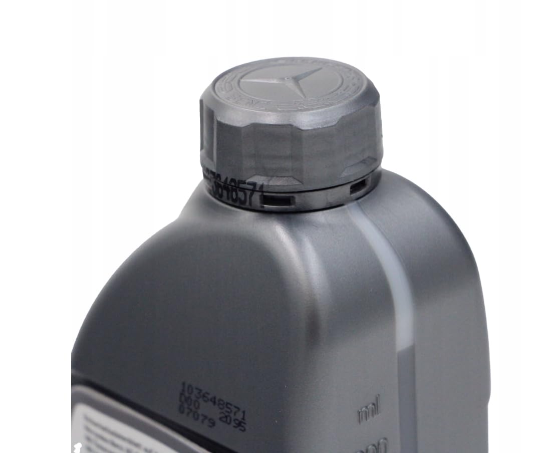Six Mercedes‑Benz 1‑quart bottles stacked to show pack size and service convenience