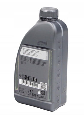 Pouring Mercedes‑Benz 5W‑40 oil into engine showing clean application and proper lubrication